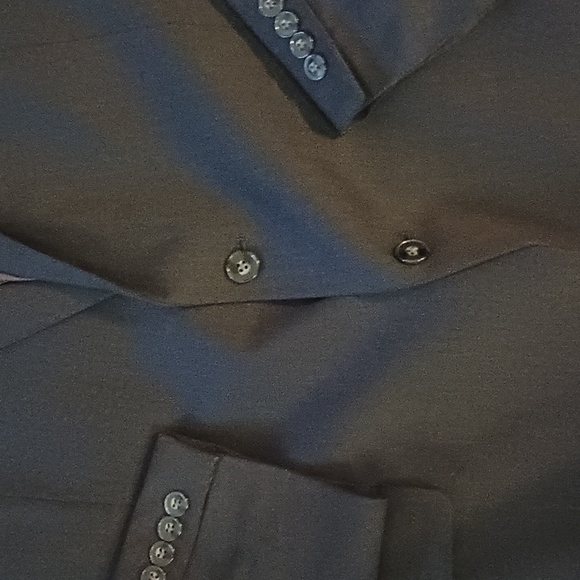 Calvin Klein Men's Gray Wool Blend 2 Button Blazer 46L - Picture 2 of 10